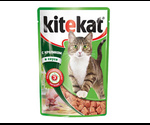 Влажный Корм Kitekat (Китекат) Для Кошек Кролик в Соусе 100г (1*24)