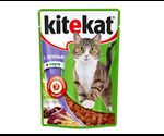 Влажный Корм Kitekat (Китекат) Для Кошек Печень в Соусе 100г (1*24)