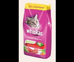 Whiskas (Вискас)Сухой Для Кошек Вкусные Подушечки со Сметаной и Овощами 