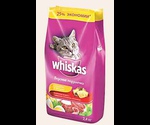 Whiskas (Вискас)Сухой Для Кошек Вкусные Подушечки с Сыром и Яйцом 2400Г