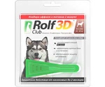 Rolf Club 3D Капли От Блох и Клещей Для Собак 20-40кг R405 