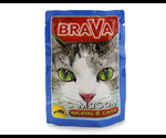 Brava (Брава)Влажный Корм Для Кошек с Мясом 100Г