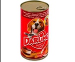 Консервы Darling (Дарлинг) Для Собак Всех Пород Мясо с Печенью 1,2кг