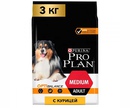 Сухой Корм Pro Plan (Проплан) Для Собак Средних Пород Курица и Рис OPTI Balance Medium Adult Chicken 3кг (1*4) 