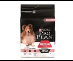 Сухой Корм Pro Plan (Проплан) Для Собак Средних Пород с Чувствительной Кожей Лосось и Рис OPTI Derma Sensitive Skin Medium Adult 3кг (1*4)