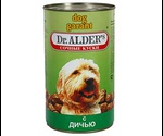 Консервы Dr.Alders (Доктор Алдерс) Dog Garant Дог Гарант Для Собак Сочные Кусочки с Дичью в Соусе 1,2кг 