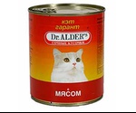 Консервы Dr.Alders (Доктор Алдерс) Cat Garant Гарант Для Кошек Говядина Сочные Кусочки в Соусе 800г