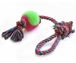 Игрушка Для Собак Triol (Триол) Веревка 20 Цветная Длинная Мяч 130-140г 43см Xj0144