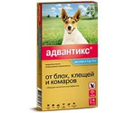 Адвантикс 100 Капли От Блох и Клещей Для Собак От 4 До 10кг Bayer (1*4) 