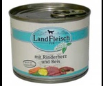Консервы Dr.Alders (Доктор Алдерс) LandFleisch Ландфляйш Для Собак Деревенское Мясо Сердце с Рисом и Овощами 195г
 