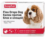 Beaphar (Беафар) Flea Drops Капли От Блох и Клещей Для Собак Мелких Пород (1*3) 10831 