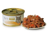 Консервы Brit (Брит) Для Кошек Тунец Морковь и Горошек Care Tuna, Carrot & Pea 80г