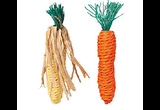 Игрушка Для Грызунов Trixie (Трикси) Морковь и Кукуруза 2шт 15см 6192