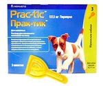 Капли Прак-Тик Для Собак От Блох Весом 4,5-11кг Prac-tic Norvatis (1*3)