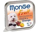 Консервы Для Собак Monge (Монже) Утка и Апельсин Fruit Duck & Orange 100г