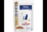 Лечебный Влажный Корм Royal Canin (Роял Канин) Для Кошек При Почечной Недостаточности Курица Veterinary Diet Feline Renal Chicken 85г 
