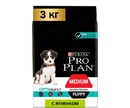 Сухой Корм Pro Plan (Проплан) Для Щенков Средних Пород с Чувствительным Пищеварением Ягненок и Рис OPTI Digest Sensitive Digestion Medium Puppy 3кг (1*4)