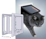 Дверь Для Кошек Trixie (Трикси) 4 Положения Белая 24*24см FreeCat de Luxe 3867 