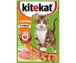 Влажный Корм Kitekat (Китекат) Для Кошек Индейка в Соусе 85г (1*24)