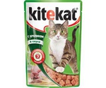 Влажный Корм Kitekat (Китикэт) Для Кошек Нежный Кролик в Соусе 85г (1*24)