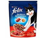 Сухой Корм Felix (Феликс) Для Кошек Двойная Вкуснятина Мясо Doubly Delicious Meat 750г (1*8)