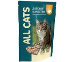 Влажный Корм All Cats (Олл Кэтс) Для Кошек Индейка в Соусе 85г (1*25)