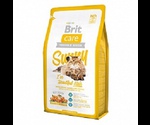 Гипоаллергенный Сухой Корм Brit (Брит) Care Cat Sunny Beantiful Hair Для Кошек с Чувствительной Кожей и Шерстью Лосось и Рис 400г 