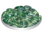 Грунт Для Аквариума Triton (Тритон) №159 Стеклянный Плоский Зеленая Мята Блестящий 170г