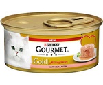 Консервы Для Кошек Gourmet (Гурме) Голд Нежная Начинка Лосось  Melting Heart 85г