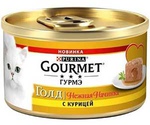 Консервы Gourmet (Гурме) Голд Для Кошек Нежная Начинка Курица Melting Heart 85г