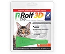 Капли От Блох и Клещей Для Кошек 8-15кг Rolf Club 3D R426