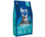 Сухой Корм Brit (Брит) Для Кошек с Чувствительным Пищеварением Ягненок и Индейка Premium Cat Sensitive 1,5кг