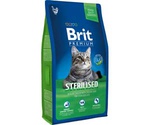 Сухой Корм Brit (Брит) Для Стерилизованных Кошек Курица и Печень Premium Cat Sterilised 800г 513154