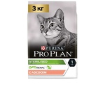 Сухой Корм Pro Plan (ПроПлан) Для Кастрированных Котов и Стерилизованных Кошек Лосось Optirenal Sterilised Salmon 3кг (1*4)