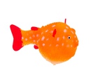 Аквадекор Для Аквариума Gloxy Рыба Шар На Леске Оранжевая Флуорисцентная 8*5*5,5см Gl-268360