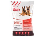 Сухой Корм Blitz (Блиц) Для Взрослых Собак Всех Пород Индейка Ячмень Adult All Breeds Turkey & Barley 15 кг