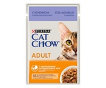 Влажный Корм Cat Chow (Кэт Чау) Для Кошек Ягненок и Зеленая Фасоль в Желе Adult 85г (1*24)