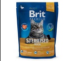 Сухой Корм Brit (Брит) Для Стерилизованных Кошек Утка Курица и Печень Premium Sterilised 300г