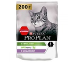 Сухой Корм Pro Plan (ПроПлан) Для Стерилизованных Кошек и Кастрированных Котов Индейка Sterilised OPTIrenal 200г