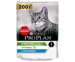Сухой Корм Pro Plan (ПроПлан) Для Стерилизованных Кошек и Кастрированных Котов Кролик Sterilised OPTIrenal 200г