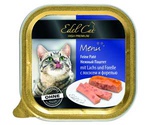 Консервы Edel Cat (Эдель Кэт) Для Кошек Лосось и Форель Паштет Menu Salmon & Trout Pate 100г