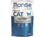 Влажный Корм Monge (Монж) Для Пожилых Кошек Эквадорская Макрель Senior Cat Grill Pouch 85г