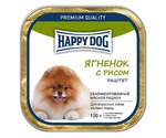 Консервы Для Собак Мелких Пород Happy Dog (Хэппи Дог) Ягненок и Рис Паштет 100г
