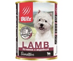 Консервы Для Собак и Щенков Мелких Пород Blitz (Блиц) с Чувствительным Пищеварением Ягненок и Индейка Паштет Sensitive Dog Lamb & Turkey Pate 400г 680962