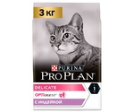 Сухой Корм Pro Plan (ПроПлан) Для Кошек с Чувствительным Пищеварением Индейка Cat Optidigest Delicate Turkey 3кг (1*4)