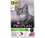 Сухой Корм Pro Plan (ПроПлан) Для Стерилизованных Кошек и Кастрированных Котов Утка и Печень Sterilised 3кг (1*4)