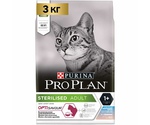 Сухой Корм Pro Plan (ПроПлан) Для Стерилизованных Кошек и Кастрированных Котов Треска и Форель Sterilised 3кг (1*4)