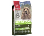 Сухой Корм Blitz (Блиц) Для Собак Свежая Утка Низкозерновой Holistic Fresh Duck Adult Dog All Breeds Low Grain LG 500г 605630