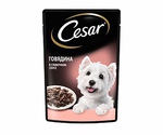 Влажный Корм Cesar (Цезарь) Для Собак Говядина в Сливочном Соусе 85г (1*28)