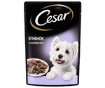 Влажный Корм Cesar (Цезарь) Для Собак Ягненок в Сырном Соусе 85г (1*28)
